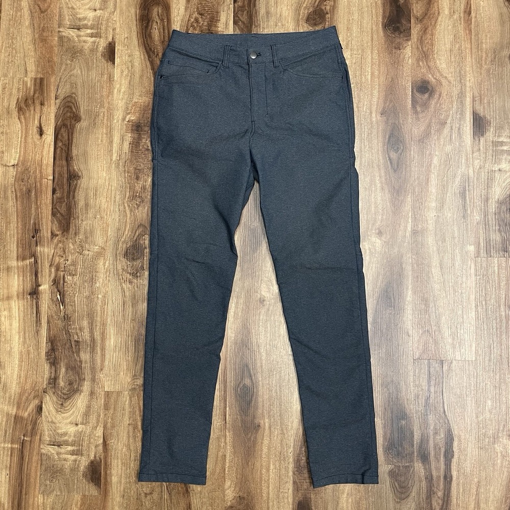 Lululemon Pants Mens 30x32 Heather Blue ABC Skinny Tech Canvas Casual Athleisure
